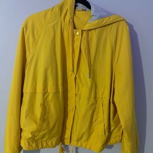 Yellow windbreaker